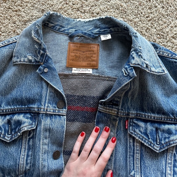 Levi’s oversized denim/mixed material jacket - Picture 3 of 4